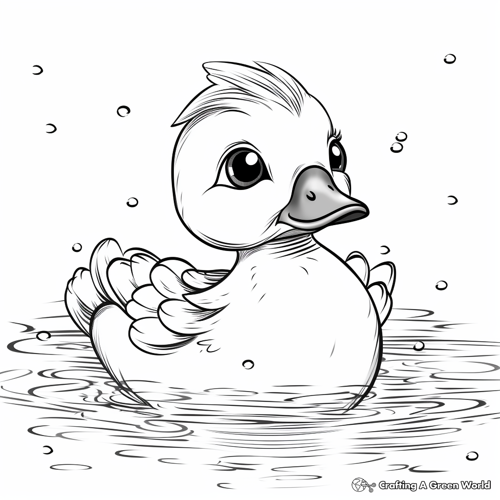 Rubber duck coloring pages