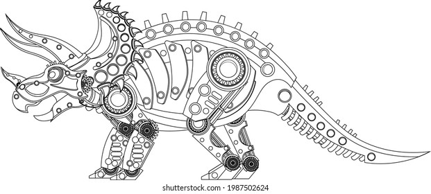 Dinosaur robot royalty