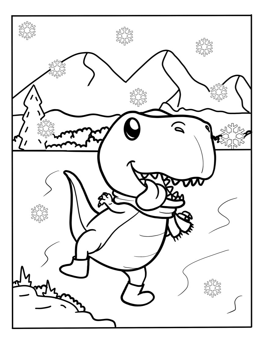 Coloring pages of winter
