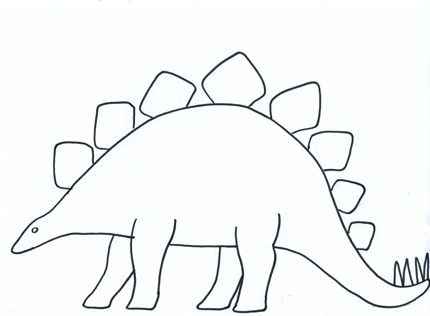 Printable cut out dinosaur template