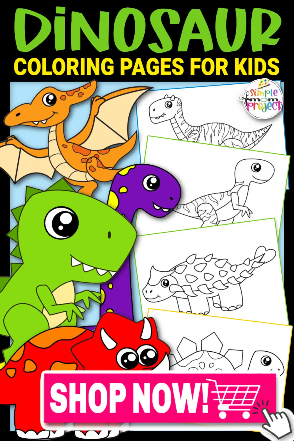 Printable dinosaur templates â simple mom project