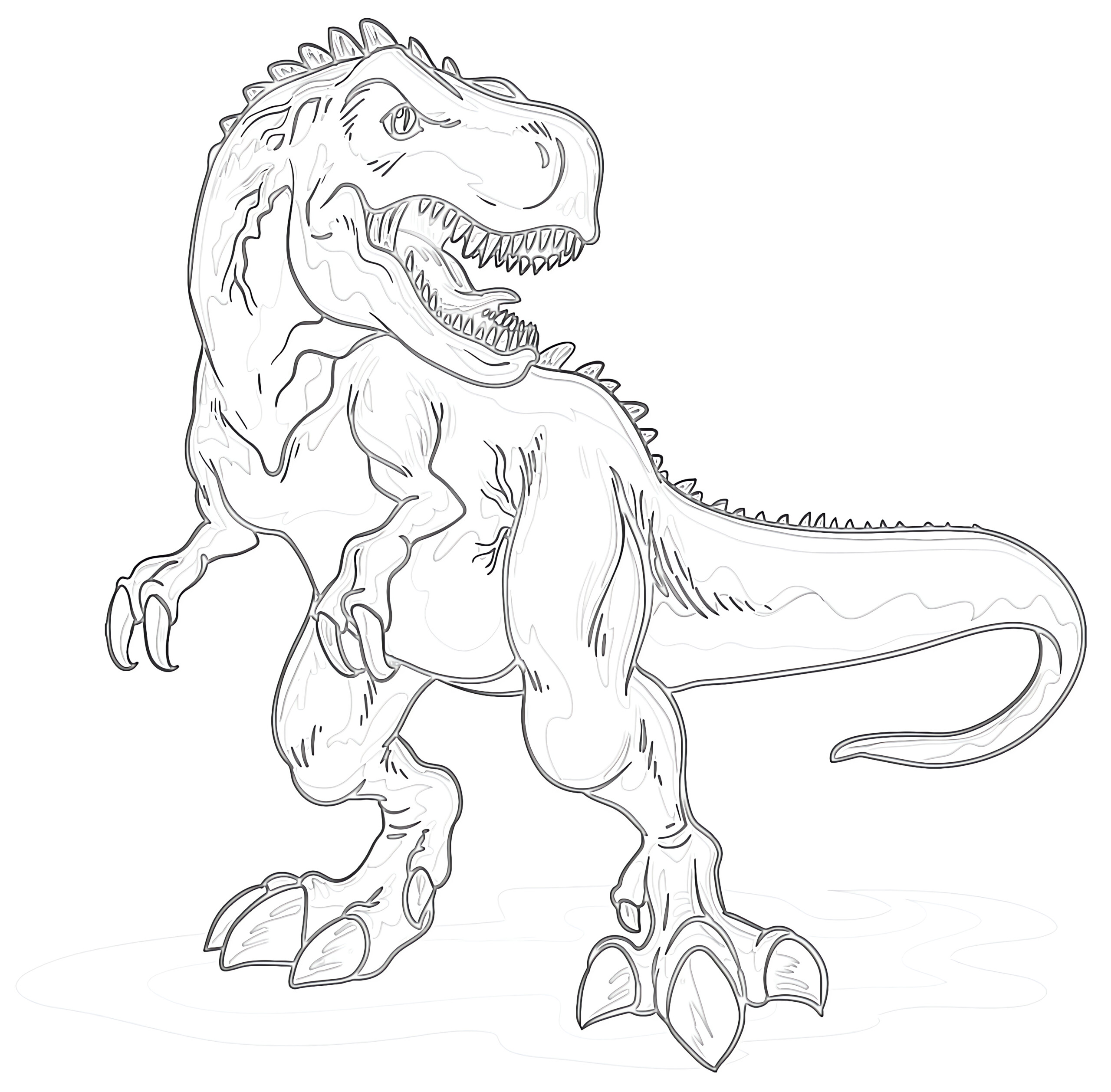 Tyrannosaurus rex coloring page