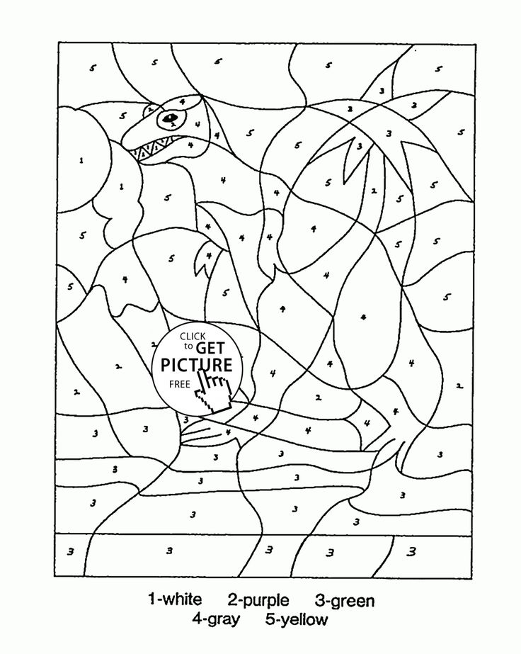 Color by number dinosaur coloring page for kids education coloring pages printables fâ pagine da colorare per bambini disegni da colorare per bambini dinosauro