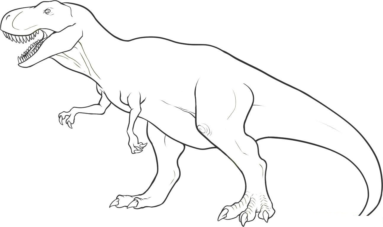 Free printable dinosaur coloring pages for kids