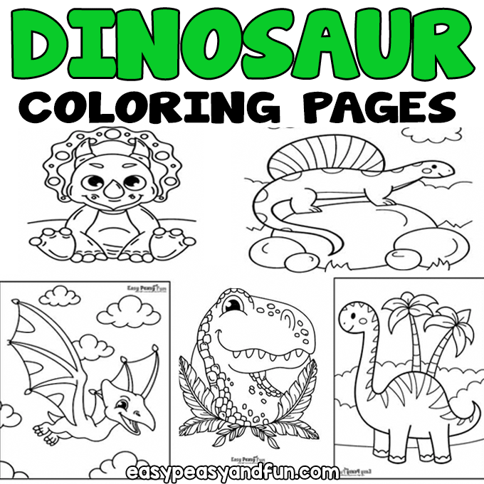 Dinosaur coloring pages