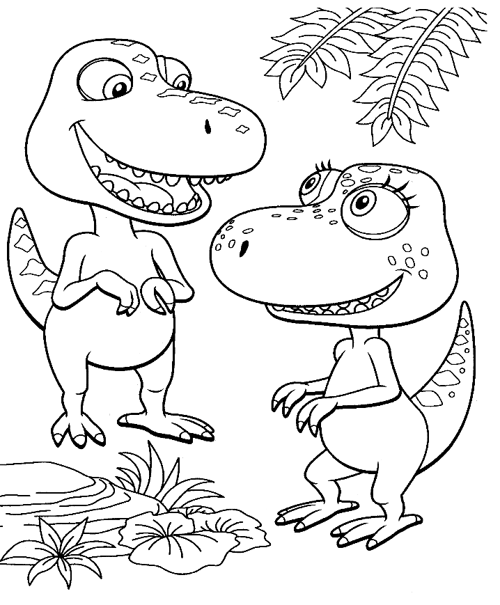 Dinosaur train coloring pages printable for free download