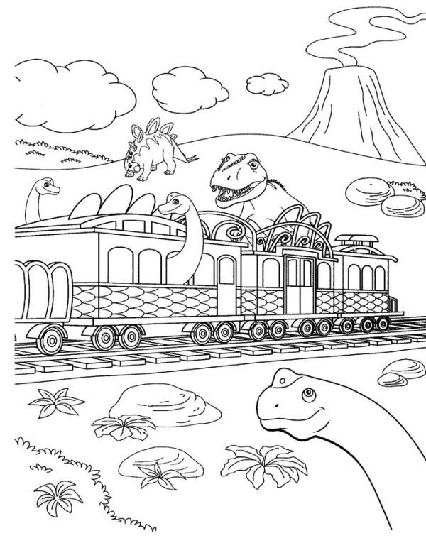 Free dinosaur train coloring pages printable pdf