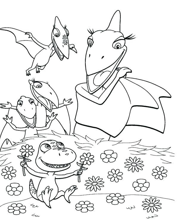 Dinosaur train coloring pages