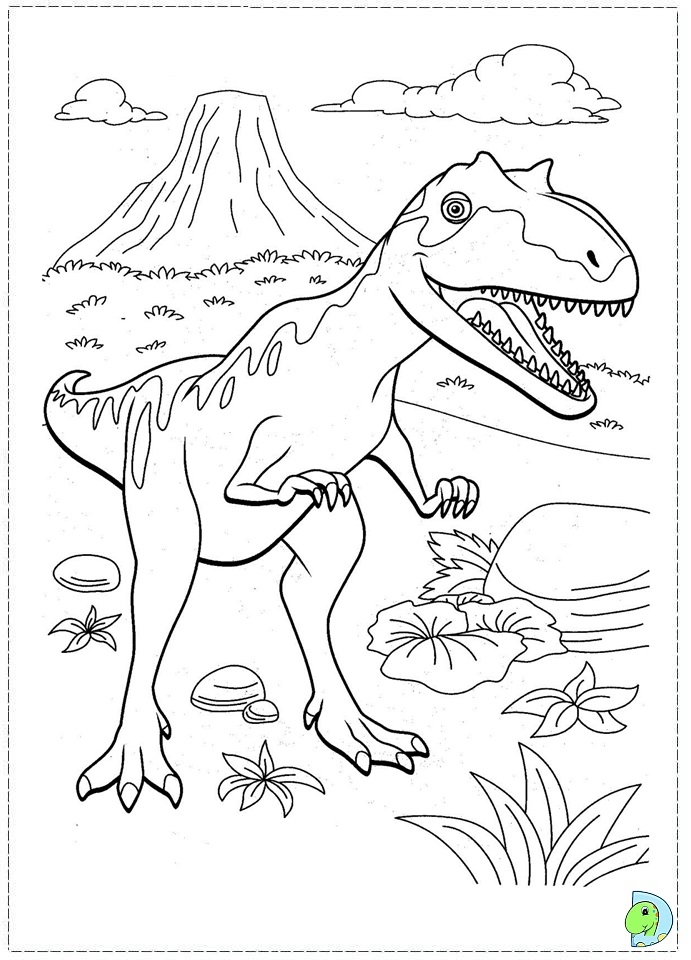 Dinosaur train coloring page