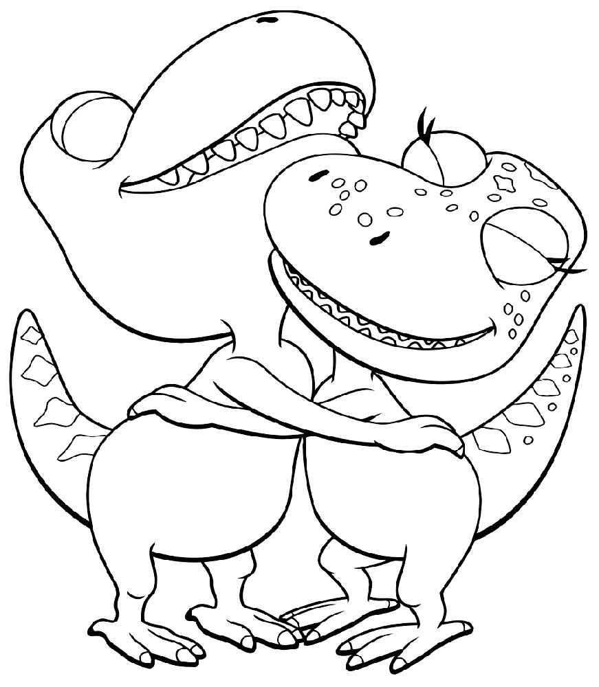 Dinosaur train coloring pages