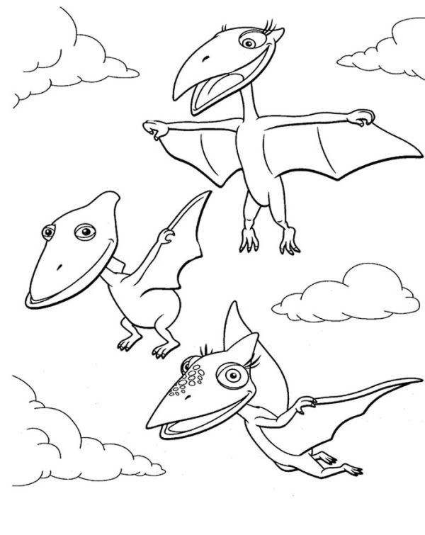 Free dinosaur train coloring pages printable pdf