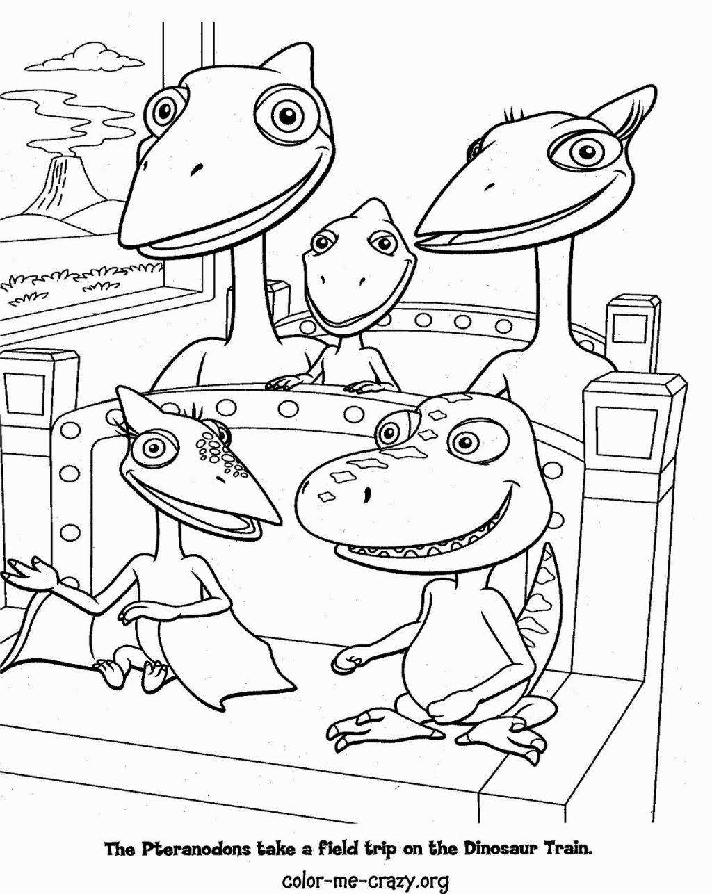 Dinosaur train coloring pages