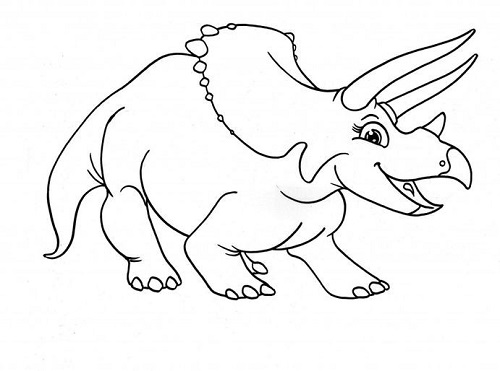 Triceratops coloring pages