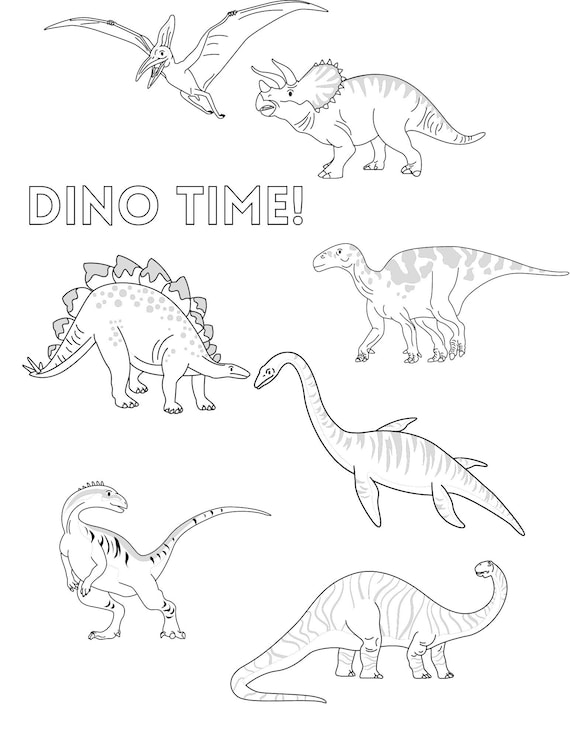 Dinosaur coloring pages with names k