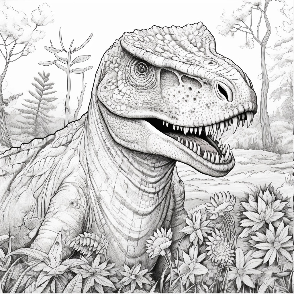 Dinosaur coloring page by prehistoricpark on