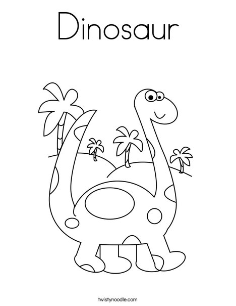 Dinosaur coloring page