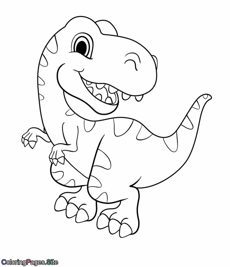 Dinosaur coloring pages cute cartoon dinosaur coloring page free printable coloring pages