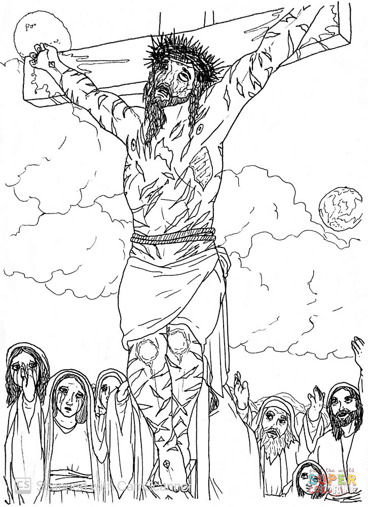 My god my god why have you abandoned me coloring page free printable coloring pages