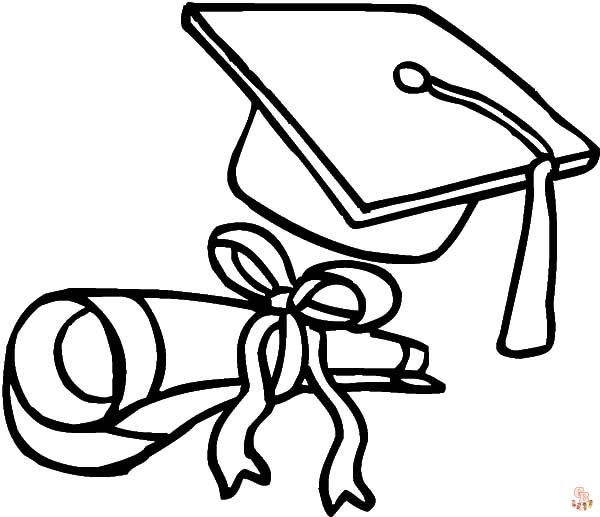 Celebrate graduation with fun and free graduation coloring pages