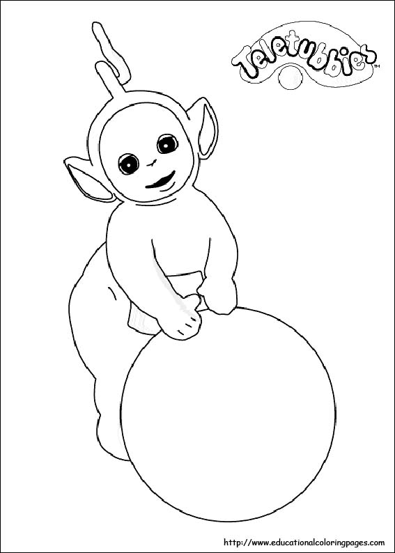 Free printable teletubbies coloring pages