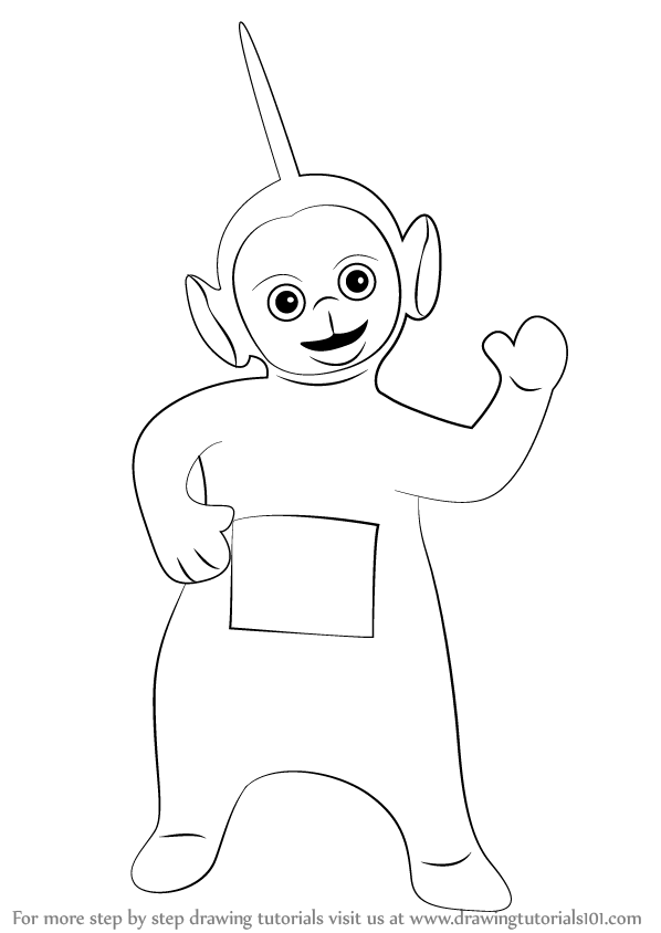 How to draw dipsy from teletubbies teletubbies step by step