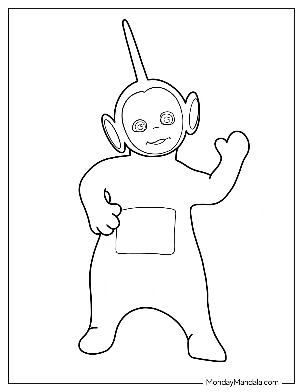 Teletubbies coloring pages free pdf printables