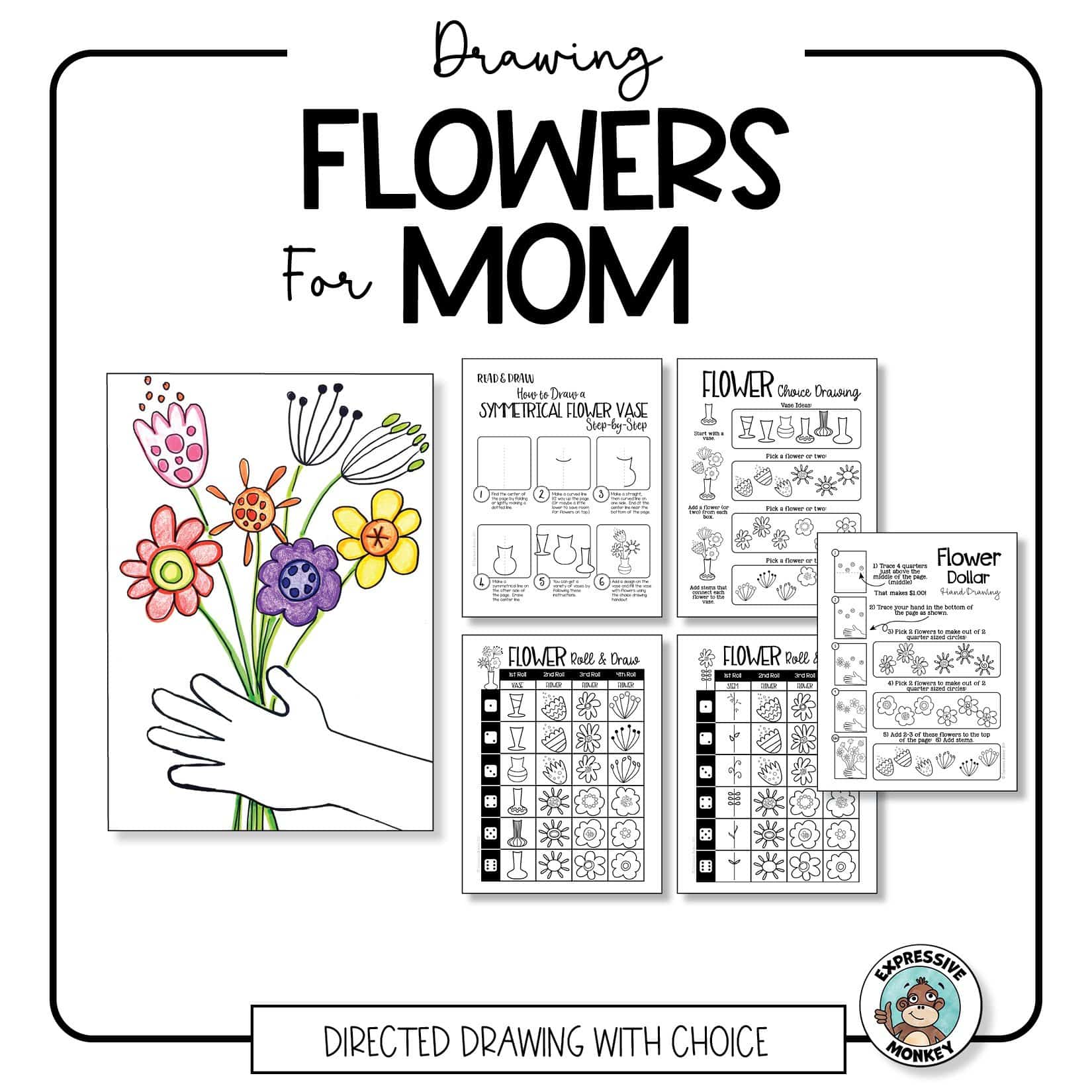 Mothers day drawing of flowers