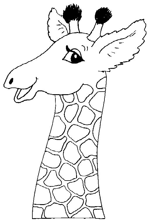 Cute giraffe coloring pages pdf printable