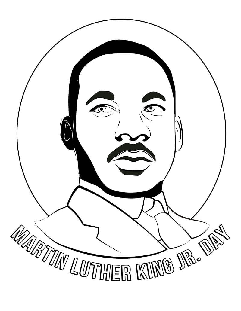 Martin luther king jr coloring pages and worksheets