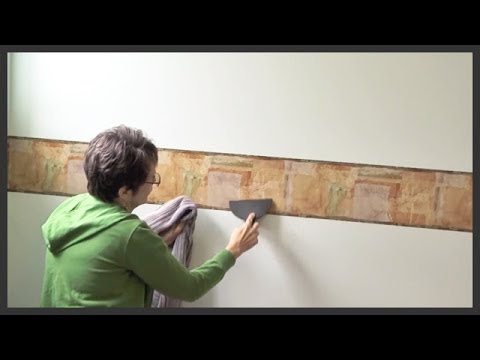 How to install prepasted wallpaper border