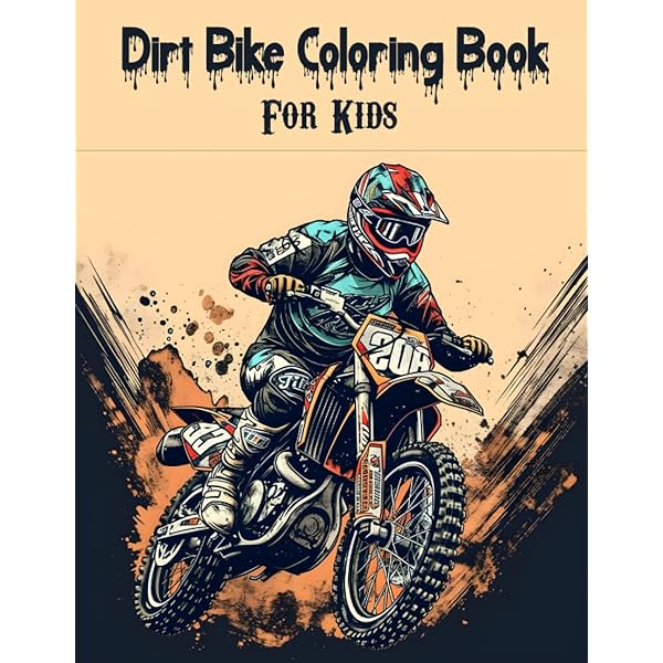 Dirt bike coloring book for kids over motocross coloring pages for kids ages