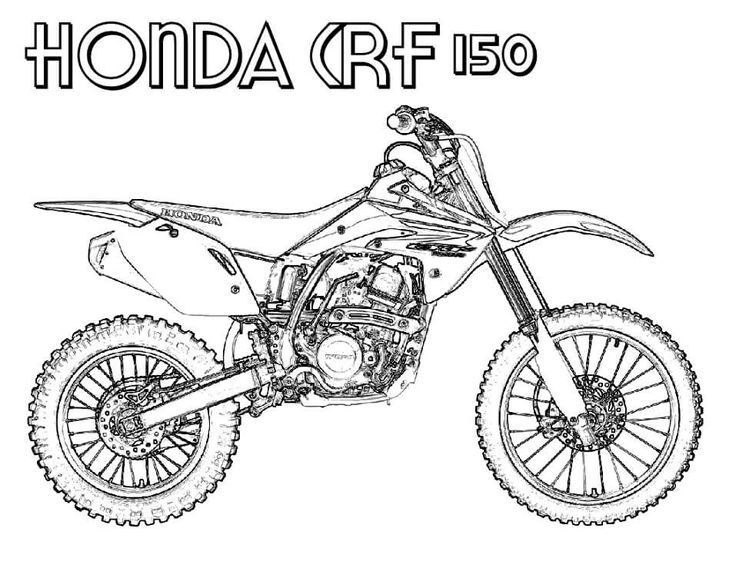 Dirt bike coloring pages