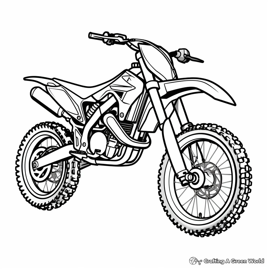 Dirt bike coloring pages