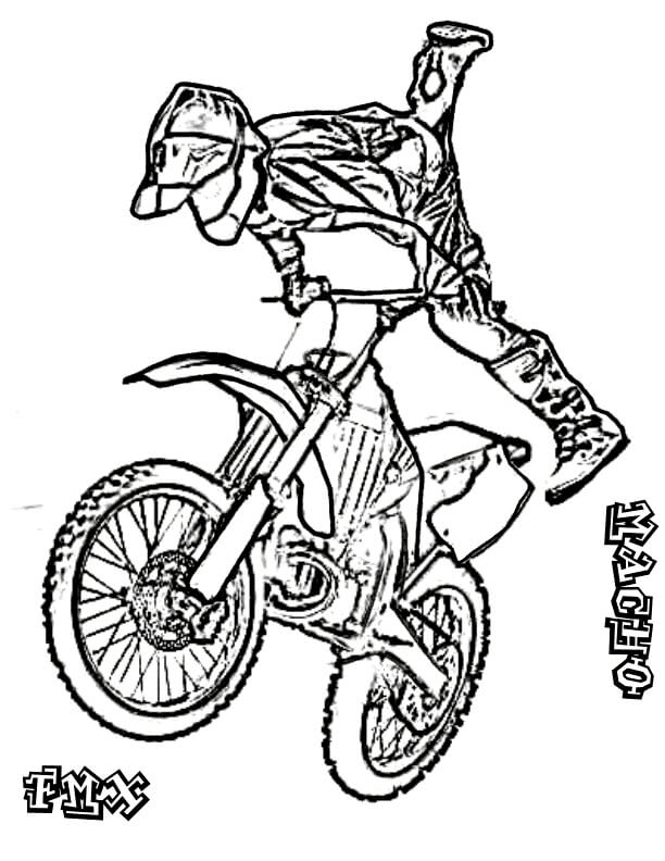 Dirt bike coloring pages printable for free download