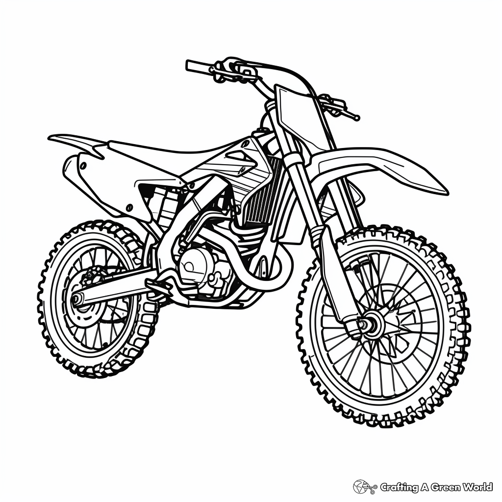 Dirt bike coloring pages