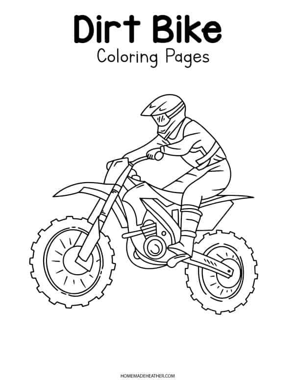Free dirt biking coloring pages coloring pages coloring pages for boys free printable coloring pages