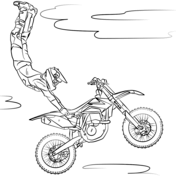 Dirt bike coloring pages free coloring pages