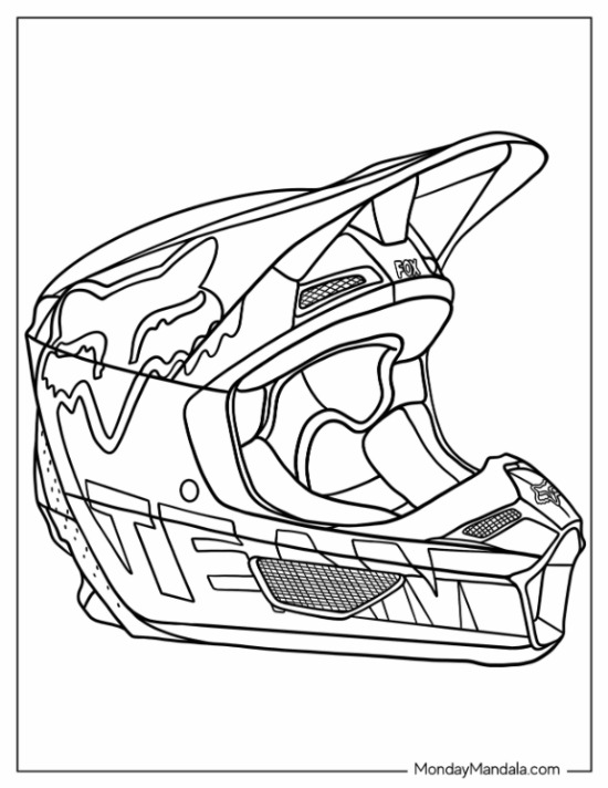 Dirt bike coloring pages free pdf printables