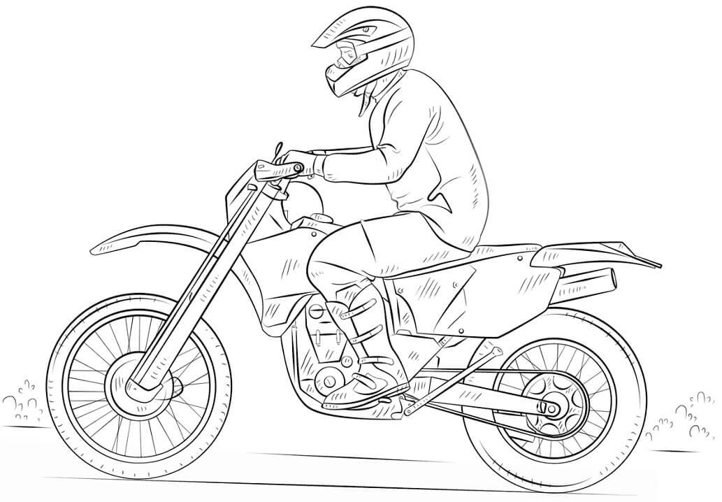 Free printable dirt bike coloring pages for all ages