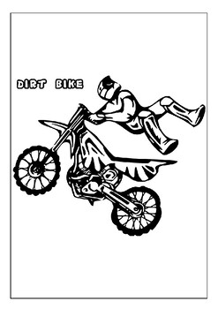 Fueling imagination printable dirt bike coloring pages for young artists