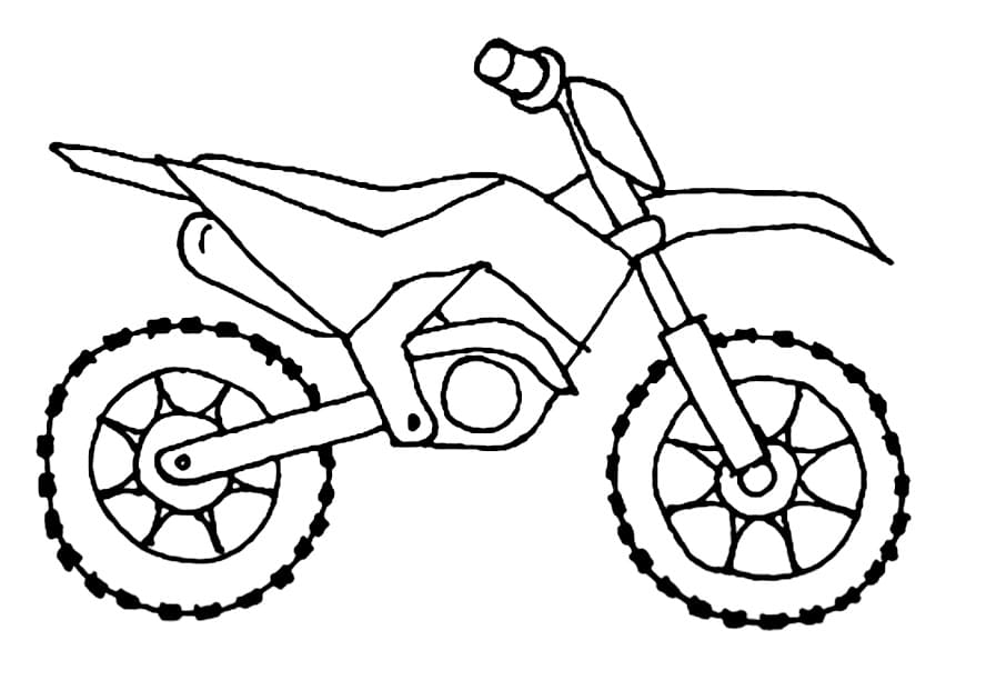 Dirt bike coloring pages