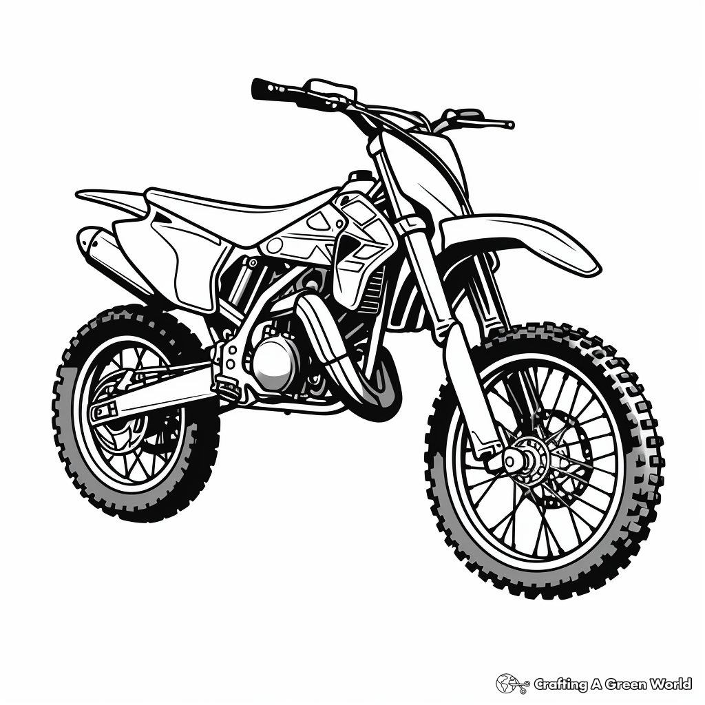 Dirt bike coloring pages