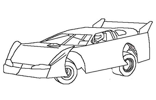 Pin by bianca obando on cricuit ideas race car coloring pages cars coloring pages dirt late models