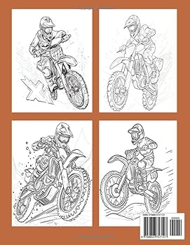 Dirt bike coloring book kids ages