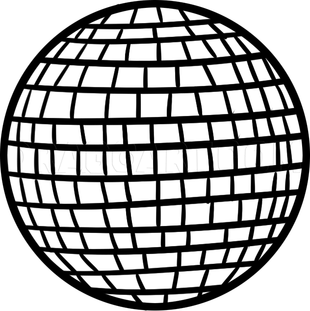 How to draw a disco ball coloring page trace drawing painting art lesson mirror painting disco ball