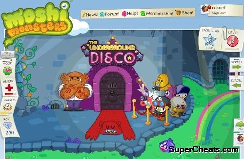 Underground disco moshi monsters monster monster party