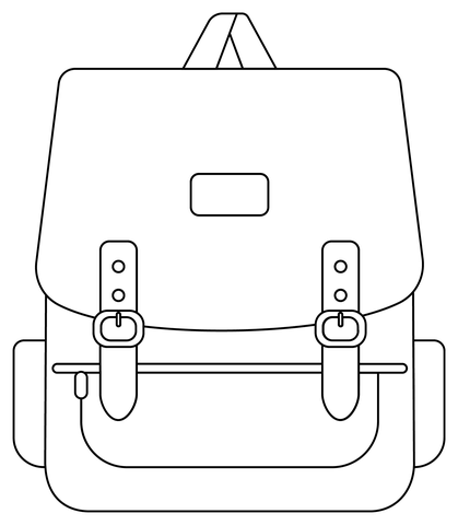 Backpack coloring page free printable coloring pages
