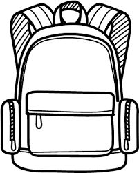 Download backpack drawing coloring book school