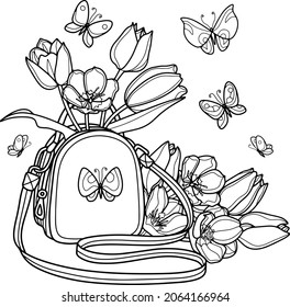 Flower coloring antistress page adults children stock vector royalty free