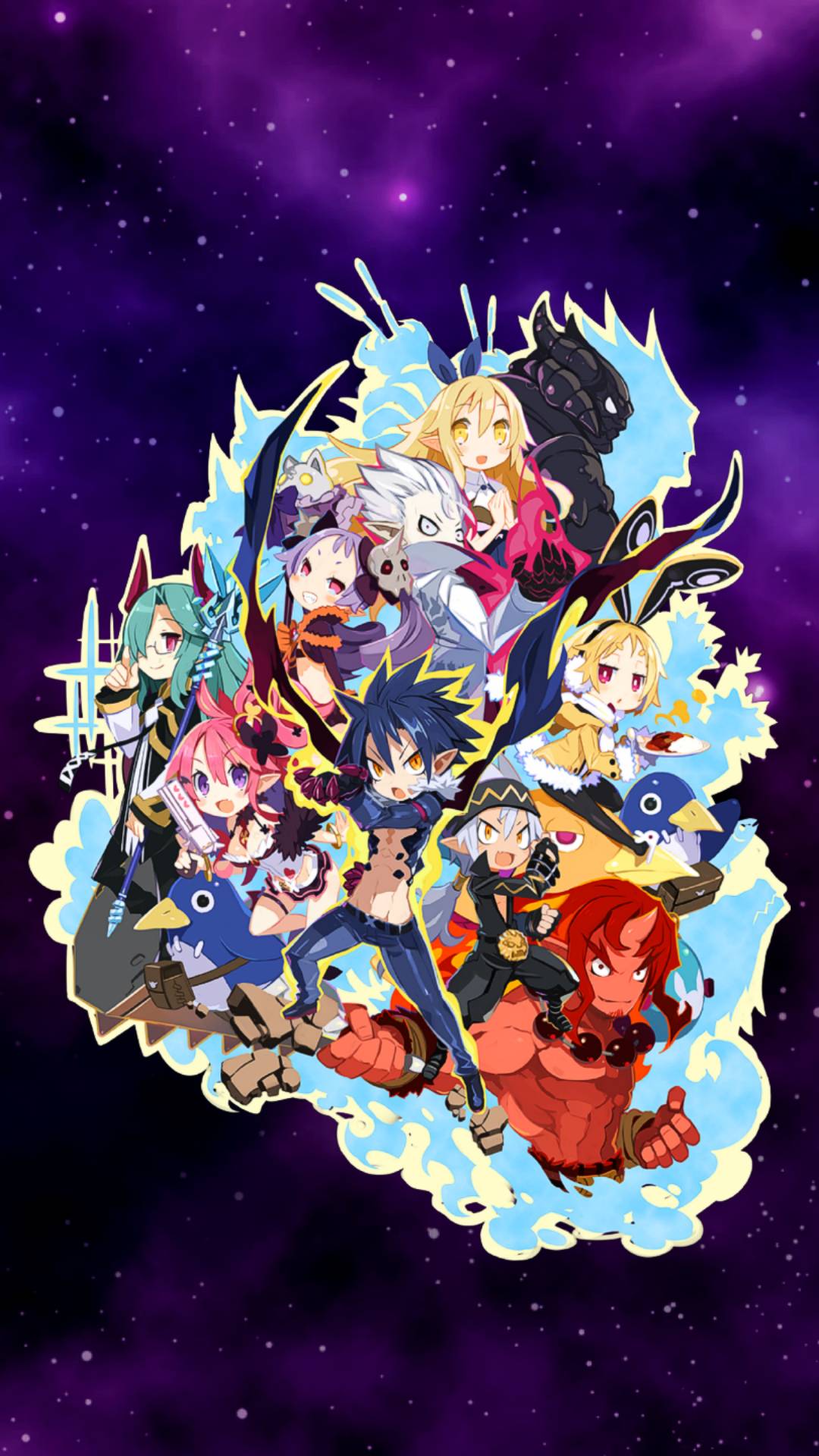 Disgaea cover phone wallpaper by peachjoyride on